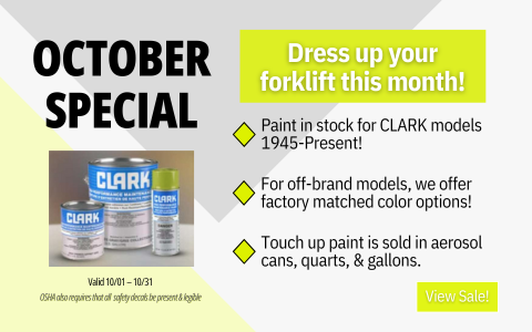 MS Equipment Forklift Paint October Promotion
